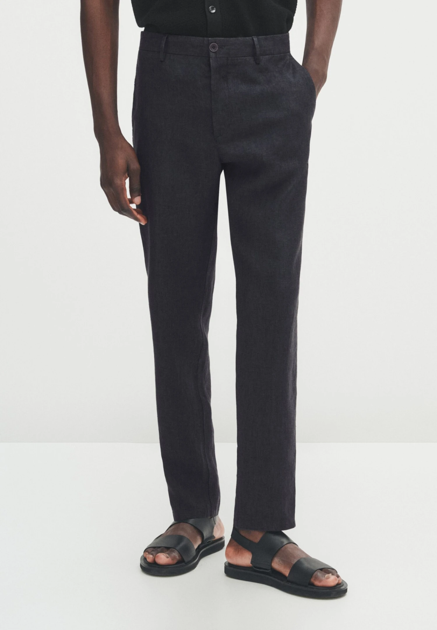 Massimo Dutti Tapered Fit - Chinos - Dark Grey 3 Massimo Dutti Tapered Fit - Chinos - Dark Grey