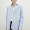 Massimo Dutti Shirt - Light Blue -Massimo Dutti Shop d2877bc76d7245f8ac4111f3e2b72c7d