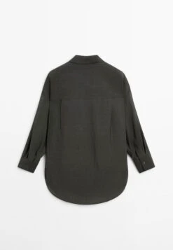 Massimo Dutti BLEND - Button-down Blouse - Dark Grey 18 Massimo Dutti BLEND - Button-down Blouse - Dark Grey -Massimo Dutti Shop d2f2329d2610481e8d7eec82aaa06cbd