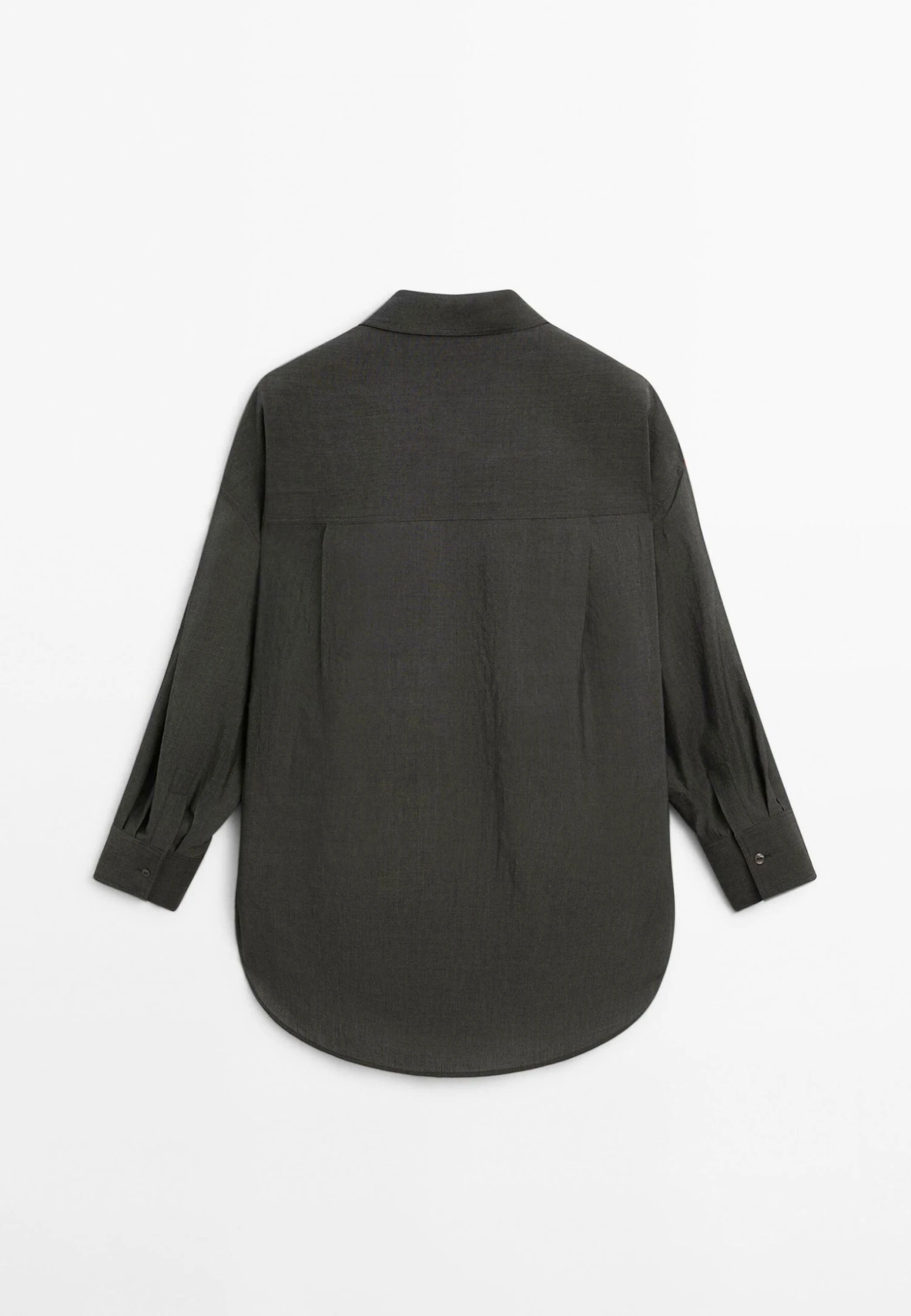 Massimo Dutti BLEND - Button-down Blouse - Dark Grey 9 Massimo Dutti BLEND - Button-down Blouse - Dark Grey - Image 7