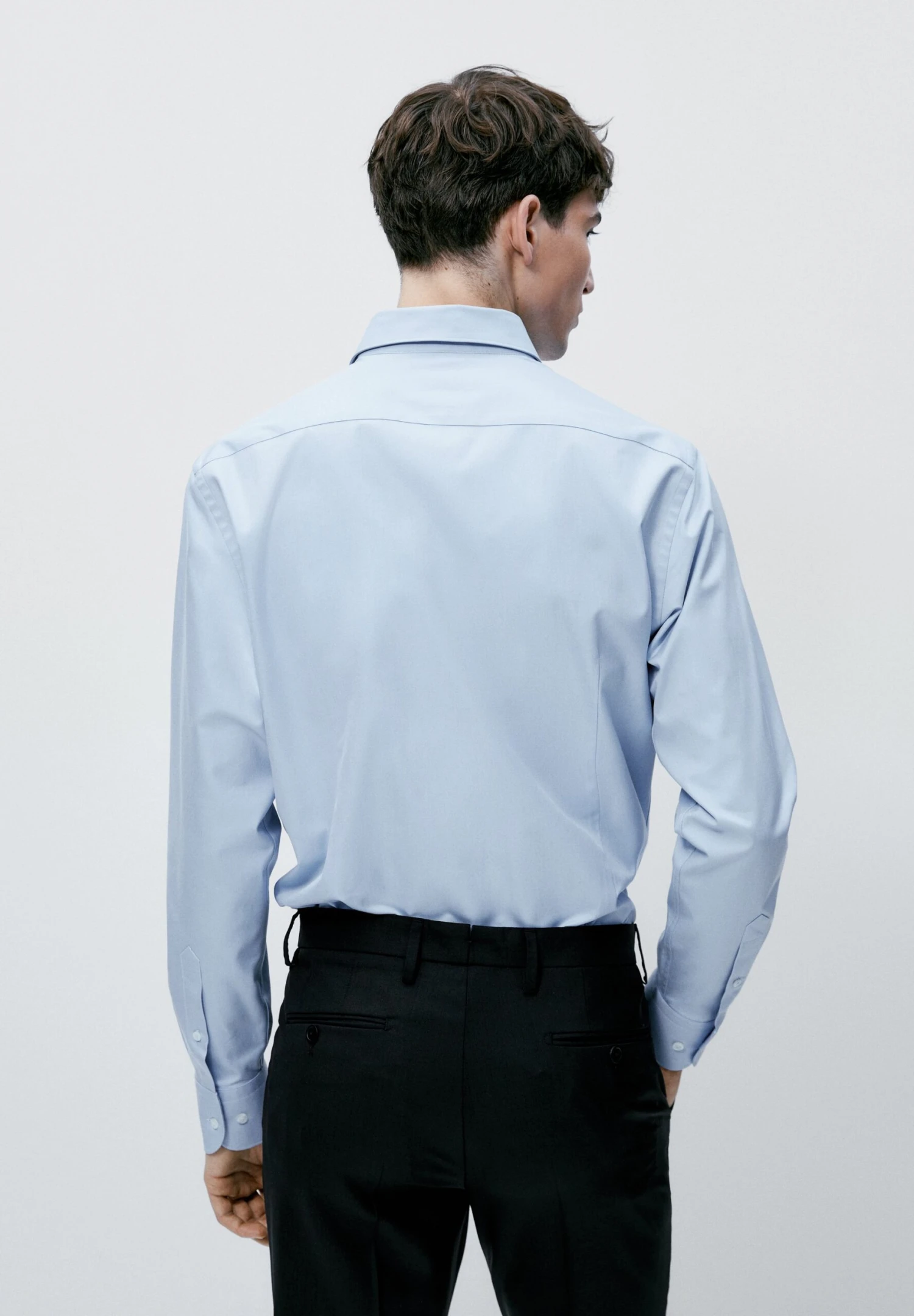 Massimo Dutti Slim Fit - Formal Shirt - Light Blue 5 Massimo Dutti Slim Fit - Formal Shirt - Light Blue - Image 3
