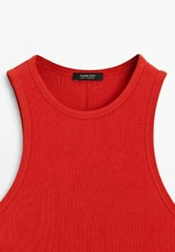 Massimo Dutti RIBBED HALTER - Basic T-shirt - Red 24 Massimo Dutti RIBBED HALTER - Basic T-shirt - Red -Massimo Dutti Shop d33fd26c7a17402691ceeaaa3255e62b