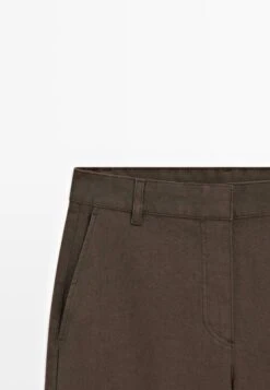 Massimo Dutti STRAIGHT - Trousers - Dark Brown -Massimo Dutti Shop d34e7547c54541f3b5fd5619e0feed53