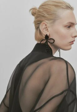 Massimo Dutti Studio-Organza- Bomber Jacket - Black -Massimo Dutti Shop d3911e44975a4c9b966eaf479faaf1a3