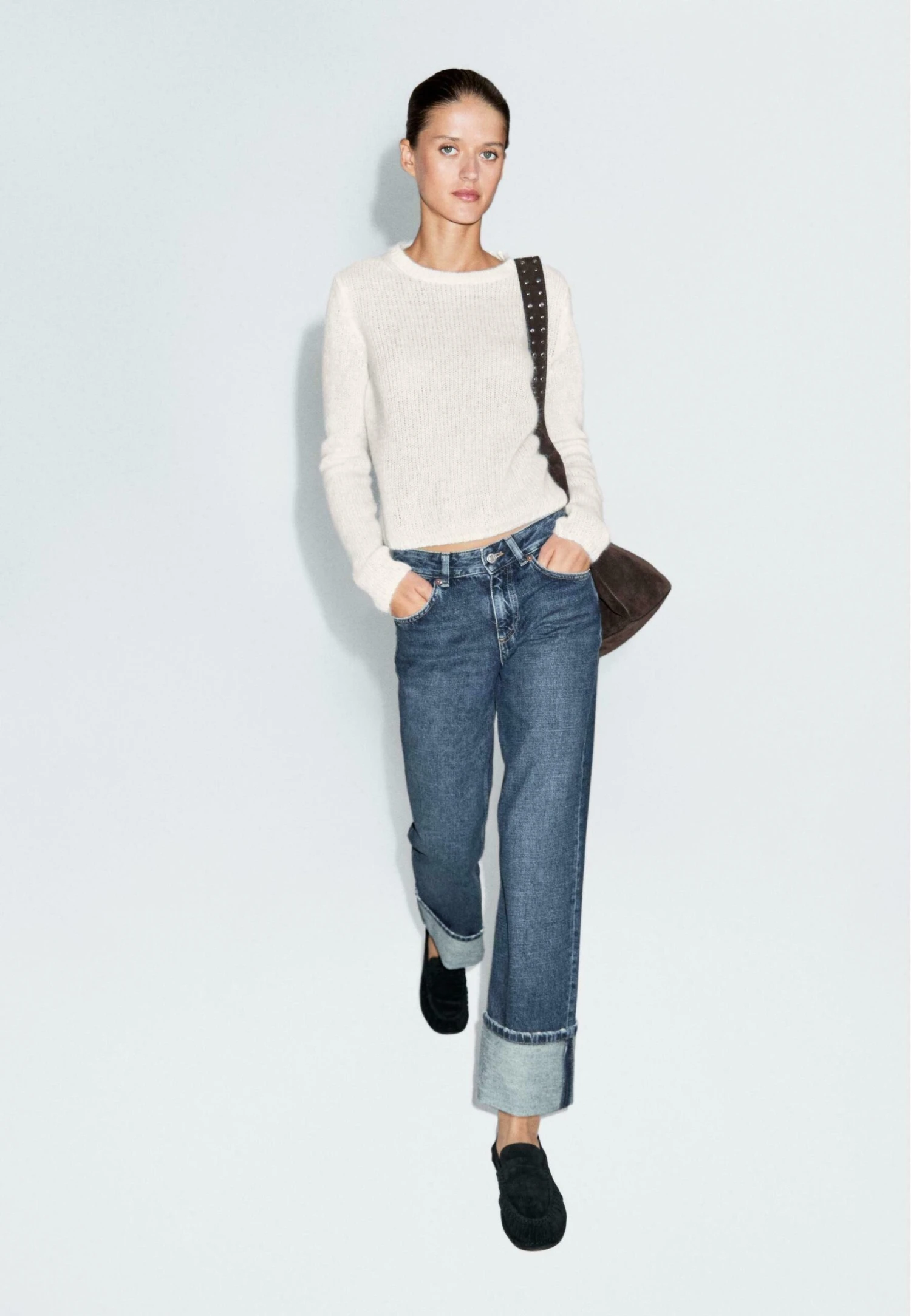 Massimo Dutti CREW NECK - Jumper - Beige 4 Massimo Dutti CREW NECK - Jumper - Beige - Image 2