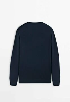 Massimo Dutti Crew Neck - Sweatshirt - Dark Blue -Massimo Dutti Shop d3a5190977a9457db3e08f1b8d799234
