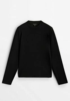 Massimo Dutti Long Sleeved Top - Black -Massimo Dutti Shop d3ce9e3576c844cb94e6707fd98a2e95