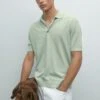 Massimo Dutti SHORT SLEEVE POLO COLLAR - Polo Shirt - Mint -Massimo Dutti Shop d3df6169c8384876a420a2d83bb8383e