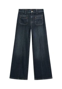 Massimo Dutti MID-RISE WIDE-LEG - Wide Leg - Dark Blue -Massimo Dutti Shop d3fb9d609c194cb5a01bb60126c80ecc 1