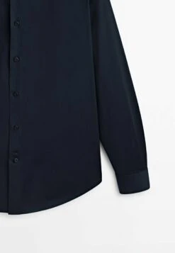 Massimo Dutti Studio Stretchy - Formal Shirt - Dark Blue -Massimo Dutti Shop d43d7af099ce4f46a3ce423ee729bcf3