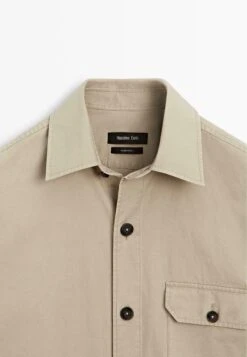 Massimo Dutti OVERGARMENT WITH POCKET - Shirt - Beige 17 Massimo Dutti OVERGARMENT WITH POCKET - Shirt - Beige -Massimo Dutti Shop d44d05cb12e045ae9c1b7dbaed3e0c4f