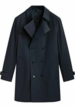 Massimo Dutti Water-Repellent Double-Breasted- Trenchcoat - Dark Blue -Massimo Dutti Shop d45a0f316d6b41169d1543abfa3fb567