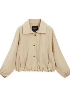 Massimo Dutti HIGH NECK BOMBER - Summer Jacket - Beige -Massimo Dutti Shop d4a1f908a90e47e18354a968eed6ee85