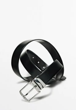 Massimo Dutti REVERSIBLE NAPPA - Belt Business - Black -Massimo Dutti Shop d4b9bbb45f2e42fda88c3bbc3a1af603