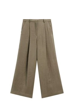 Massimo Dutti WIDE-LEG CROPPED WITH DARTS - Trousers - Mottled Brown -Massimo Dutti Shop d4c5543411c346be8954560c9446602b