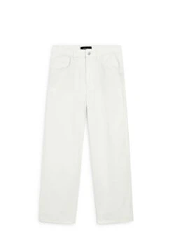 Massimo Dutti STRAIGHT-LEG CROPPED - Trousers - White -Massimo Dutti Shop d4d6dd241f524e9c869e31368a304602 1