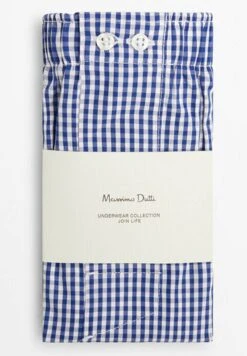Massimo Dutti Gingham Poplin - Boxer Shorts - Dark Blue -Massimo Dutti Shop d519f048a30849df9e0c1762df13ca8e