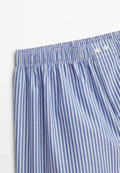 Massimo Dutti Striped Poplin- Boxer Shorts - Blue -Massimo Dutti Shop d53013826b1b4c3180b9718472d9f8d1