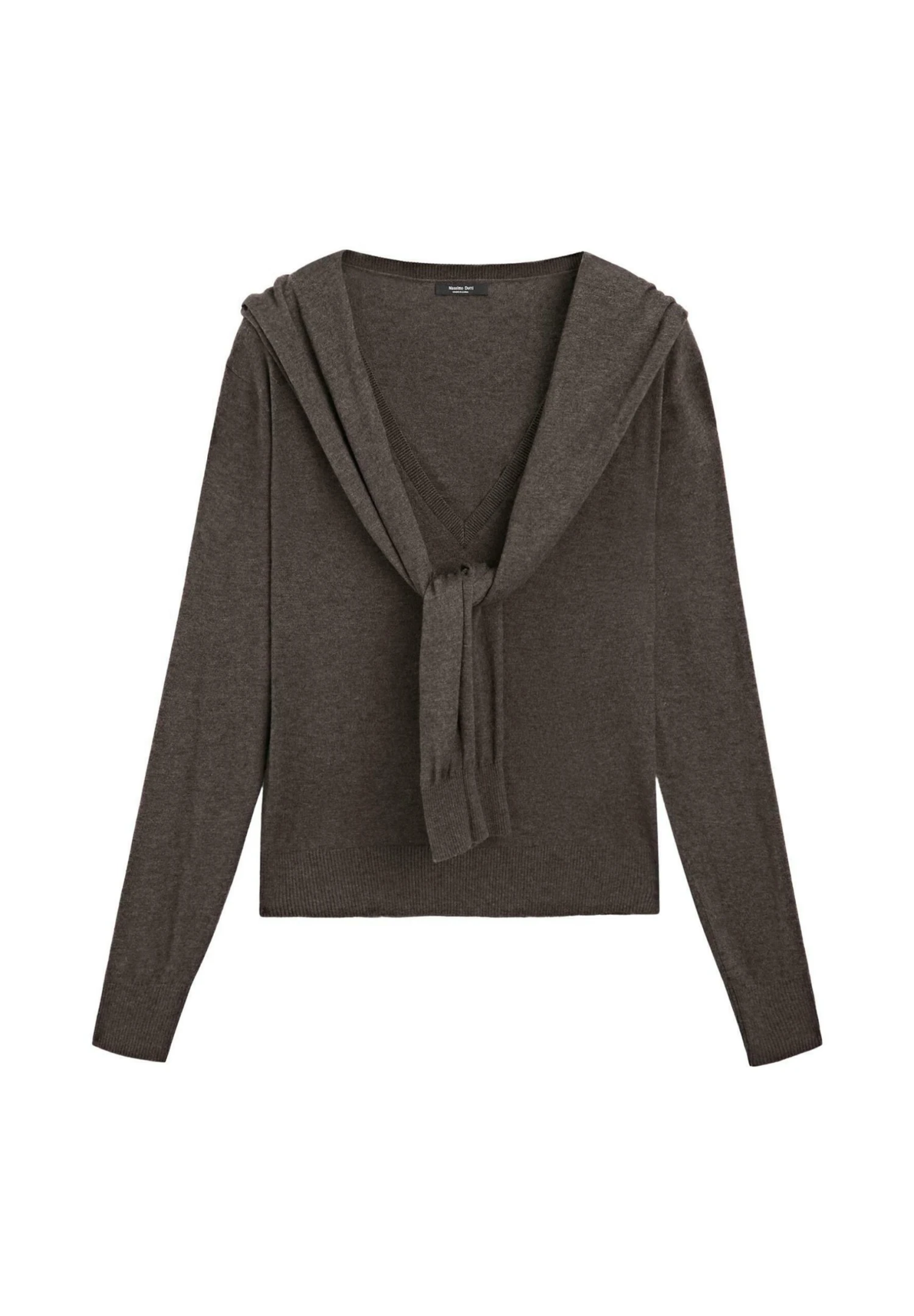 Massimo Dutti WITH MULTIWAY SLEEVES - Jumper - Dark Brown 7 Massimo Dutti WITH MULTIWAY SLEEVES - Jumper - Dark Brown - Image 5