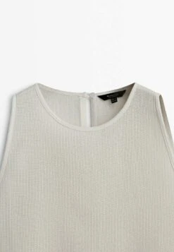 Massimo Dutti Textured With Side Vents- Top - Beige 12 Massimo Dutti Textured With Side Vents- Top - Beige -Massimo Dutti Shop d5969ed7917a400bb56dd7fa84ba9bd2