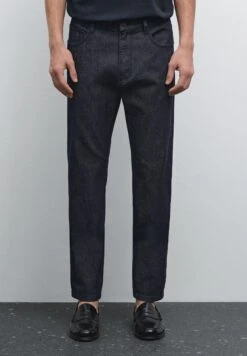 Massimo Dutti LIGHTWEIGHT SLIM FIT - Slim Fit Jeans - Dark Blue