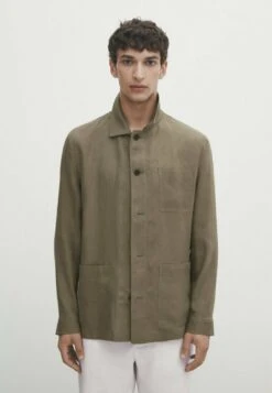 Massimo Dutti With Adjustable Waist - Summer Jacket - Beige