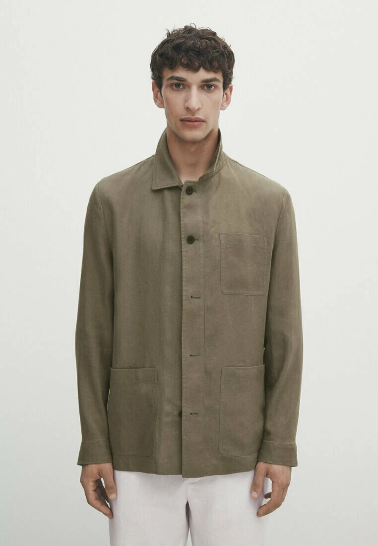 Massimo Dutti With Adjustable Waist - Summer Jacket - Beige 3 Massimo Dutti With Adjustable Waist - Summer Jacket - Beige