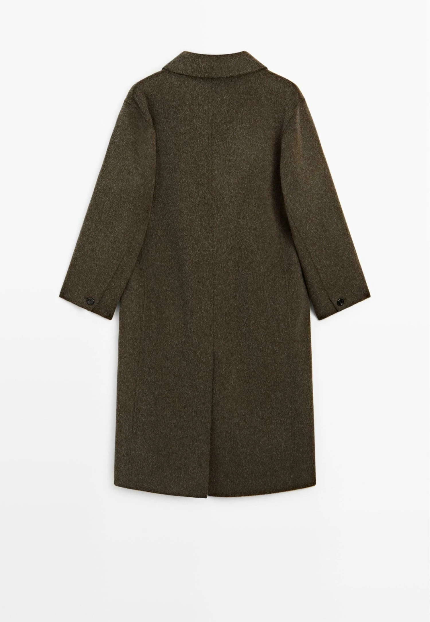Massimo Dutti LONG BLEND - Classic Coat - Khaki 9 Massimo Dutti LONG BLEND - Classic Coat - Khaki - Image 7