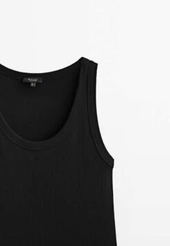 Massimo Dutti SleevelessBlend - Top - Black -Massimo Dutti Shop d62cbdd376394aa790dc657b1c73368b