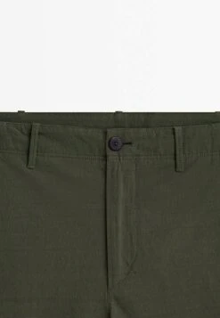 Massimo Dutti Bermuda With Dyed Thread - Shorts - Green -Massimo Dutti Shop d6677f13a6c74ad586dd2f26d1252801