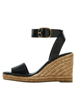 Massimo Dutti With Buckled Ankle Strap - Wedge Sandals