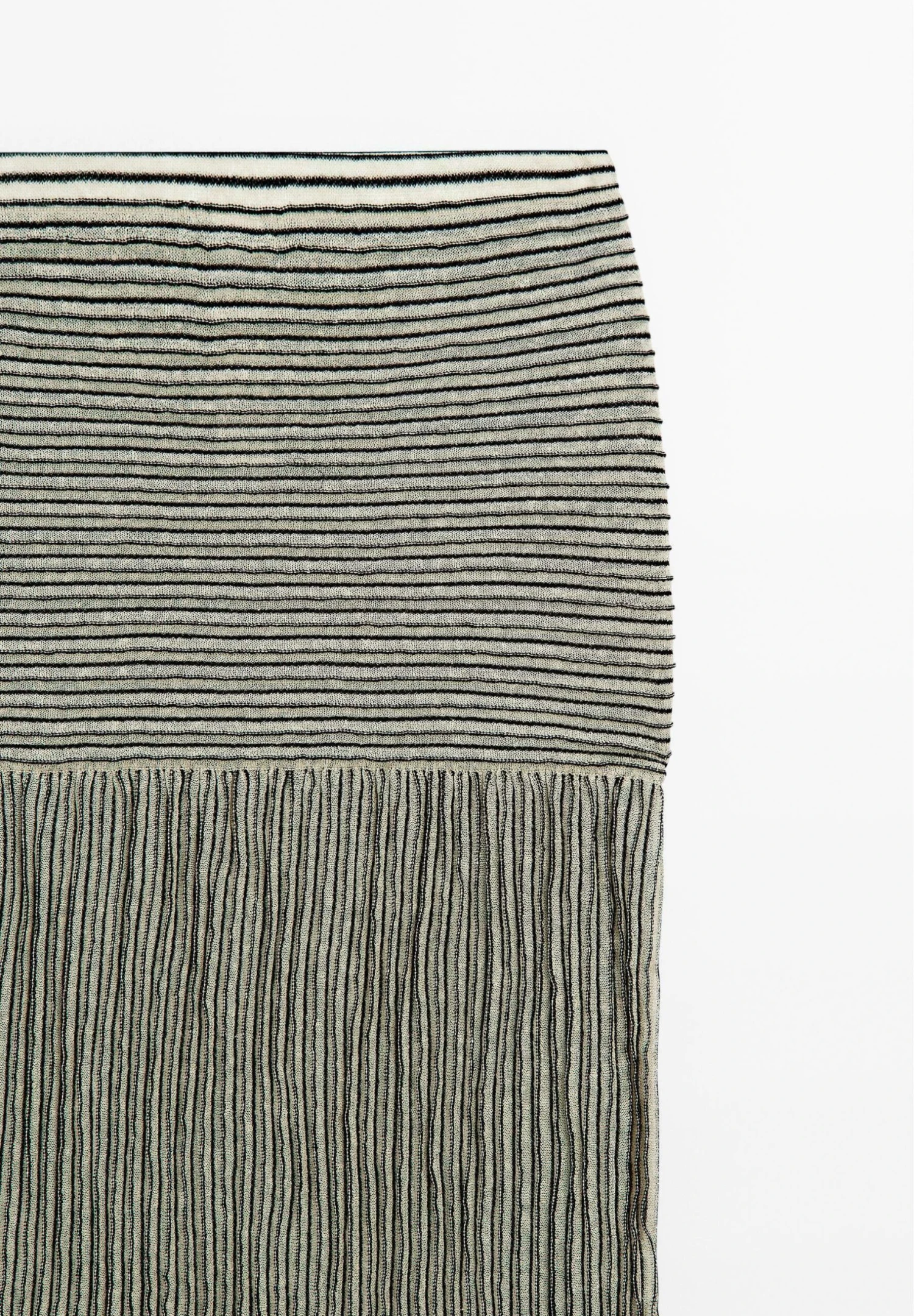 Massimo Dutti LONG PLEATED WITH FLECKED DETAIL - Maxi Skirt - Beige 12 Massimo Dutti LONG PLEATED WITH FLECKED DETAIL - Maxi Skirt - Beige - Image 10