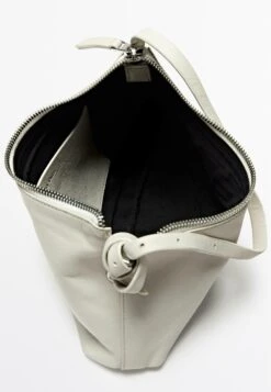 Massimo Dutti SMALL NAPPA FINISH - Handbag - White -Massimo Dutti Shop d6914638d9af4a4982699699cfdc12d9