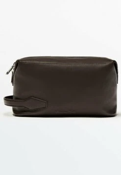 Massimo Dutti Toiletry With Zip- Wash Bag - Brown -Massimo Dutti Shop d69fed10f0ba4d9695e7eb847838081e