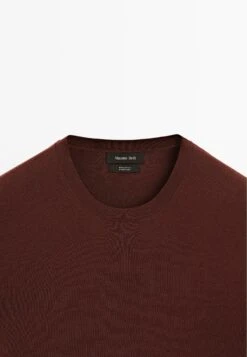 Massimo Dutti LIGHTWEIGHT CREW NECK WITH SHORT SLEEVE - Basic T-shirt - Bordeaux -Massimo Dutti Shop d6a2f931d7394f809d0bc33c7d1ea8ae