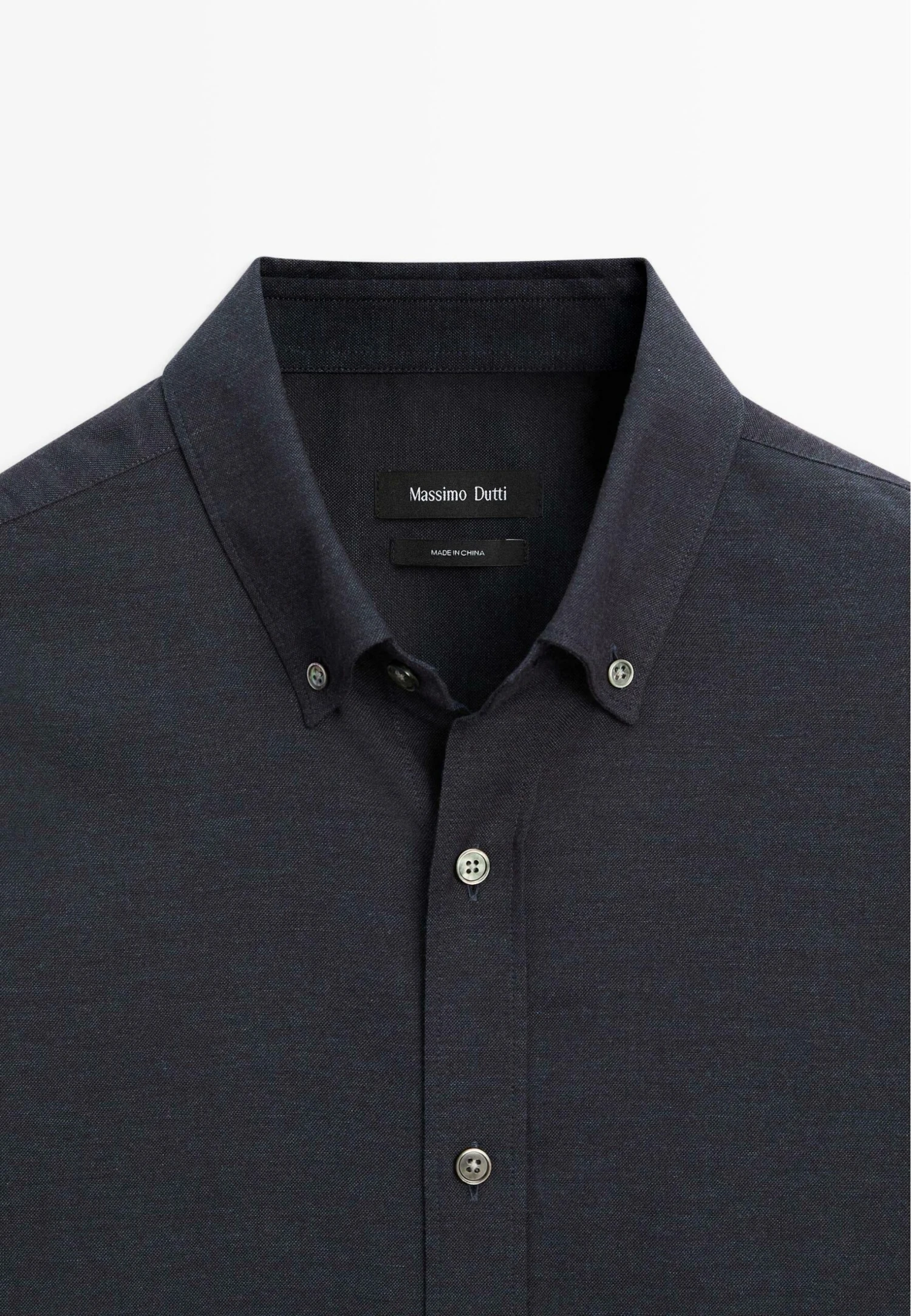 Massimo Dutti SOFT REGULAR FIT MELANGE - Shirt - Dark Blue 9 Massimo Dutti SOFT REGULAR FIT MELANGE - Shirt - Dark Blue - Image 7