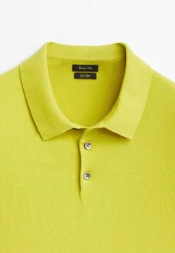 Massimo Dutti Short Sleeve- Polo Shirt - Neon Yellow -Massimo Dutti Shop d70fde86f93240049d7752b174be7da7