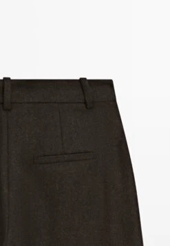 Massimo Dutti FLANNEL - Trousers - Mottled Dark Brown -Massimo Dutti Shop d724d9f1a71342189fde0c032f5bbcd0