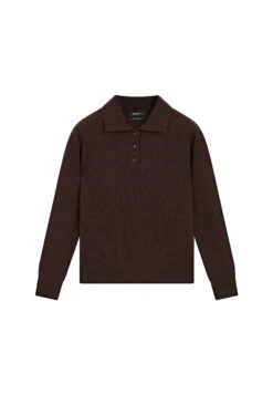 Massimo Dutti POLO COLLAR WITH LONG SLEEVE - Jumper - Bordeaux -Massimo Dutti Shop d726b05c494d4af2a5e2f096f80ec95b 1