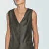 Massimo Dutti PINSTRIPE - Waistcoat - Brown -Massimo Dutti Shop d73c2709aa7e418db2ebde2b662586a0