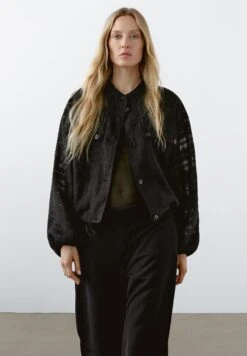 Massimo Dutti ELASTIC WAISTBAND - Trousers - Black -Massimo Dutti Shop d7aa0e9134ae440a96dc36b81cd3e56a