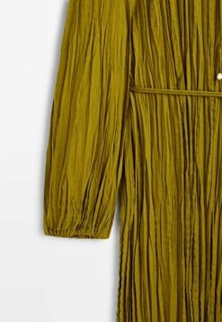 Massimo Dutti Pleated Midi With Drawstrings - Day Dress -Massimo Dutti Shop d7c1a41ddcc24c55a1ce5906106e8db5