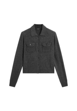 Massimo Dutti WITH POCKET DETAILS - Cardigan - Dark Grey -Massimo Dutti Shop d7d924ad52824218afccf29aca58519a