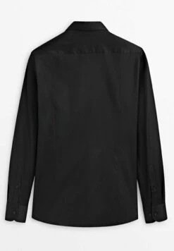 Massimo Dutti Textured - Formal Shirt - Black -Massimo Dutti Shop d7dab665a0534c0faf515687cbf21a2b