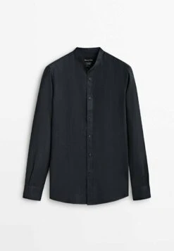 Massimo Dutti With Stand-Up Collar - Shirt - Blue 10 Massimo Dutti With Stand-Up Collar - Shirt - Blue -Massimo Dutti Shop d80c022ed9024c8ba06d2149715b6dac