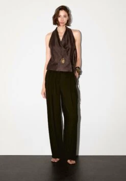 Massimo Dutti HALTER TOP - Top - Brown -Massimo Dutti Shop d81004ee2a094c64ac96d375e2e33d16