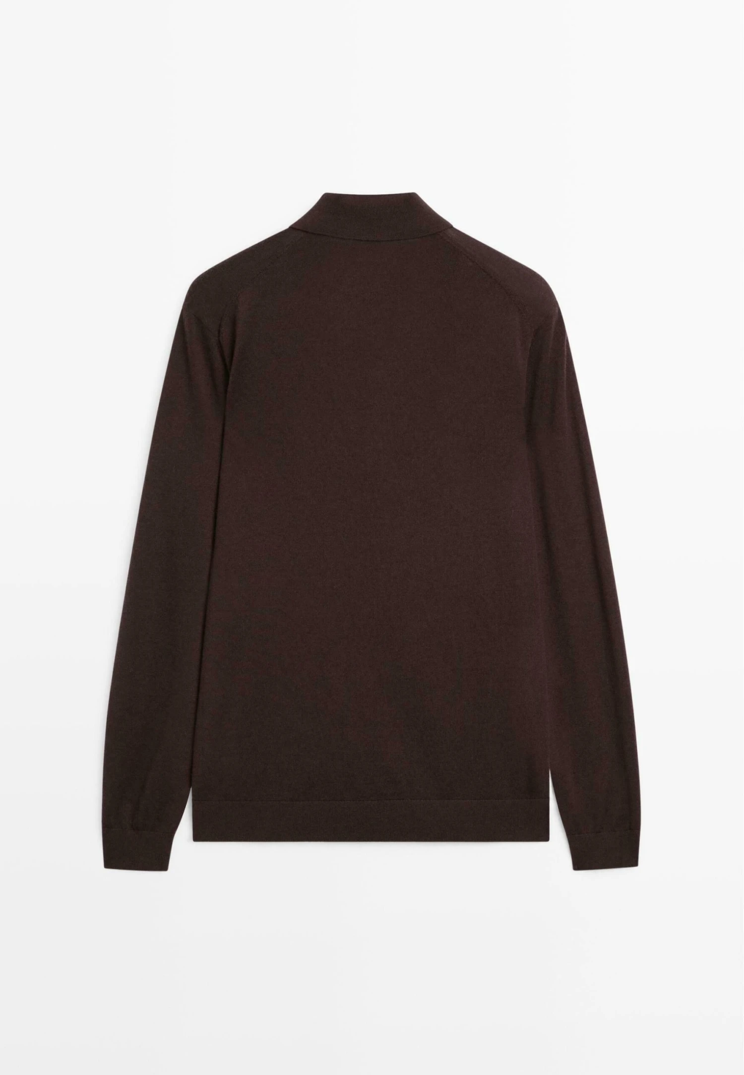 Massimo Dutti MERINO POLO COLLAR LONG SLEEVE - Long Sleeved Top - Bordeaux 8 Massimo Dutti MERINO POLO COLLAR LONG SLEEVE - Long Sleeved Top - Bordeaux - Image 6
