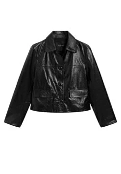 Massimo Dutti CROPPED - Leather Jacket - Black -Massimo Dutti Shop d86524e11c0e4b898a447f339bfe8e84