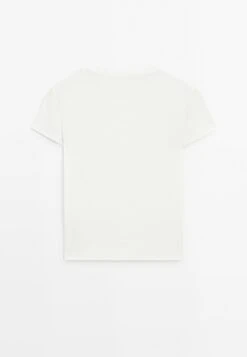 Massimo Dutti RIBBED HEAVY WEIGHT SHORT SLEEVE - Basic T-shirt - White -Massimo Dutti Shop d8a3f5de7c13429dbbd6d4acfc82ce46