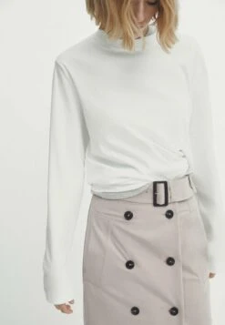 Massimo Dutti Belted Double-Buttoned Midi- A-Line Skirt - Beige 14 Massimo Dutti Belted Double-Buttoned Midi- A-Line Skirt - Beige -Massimo Dutti Shop d8a9e5b119c148039af8b02a34114890